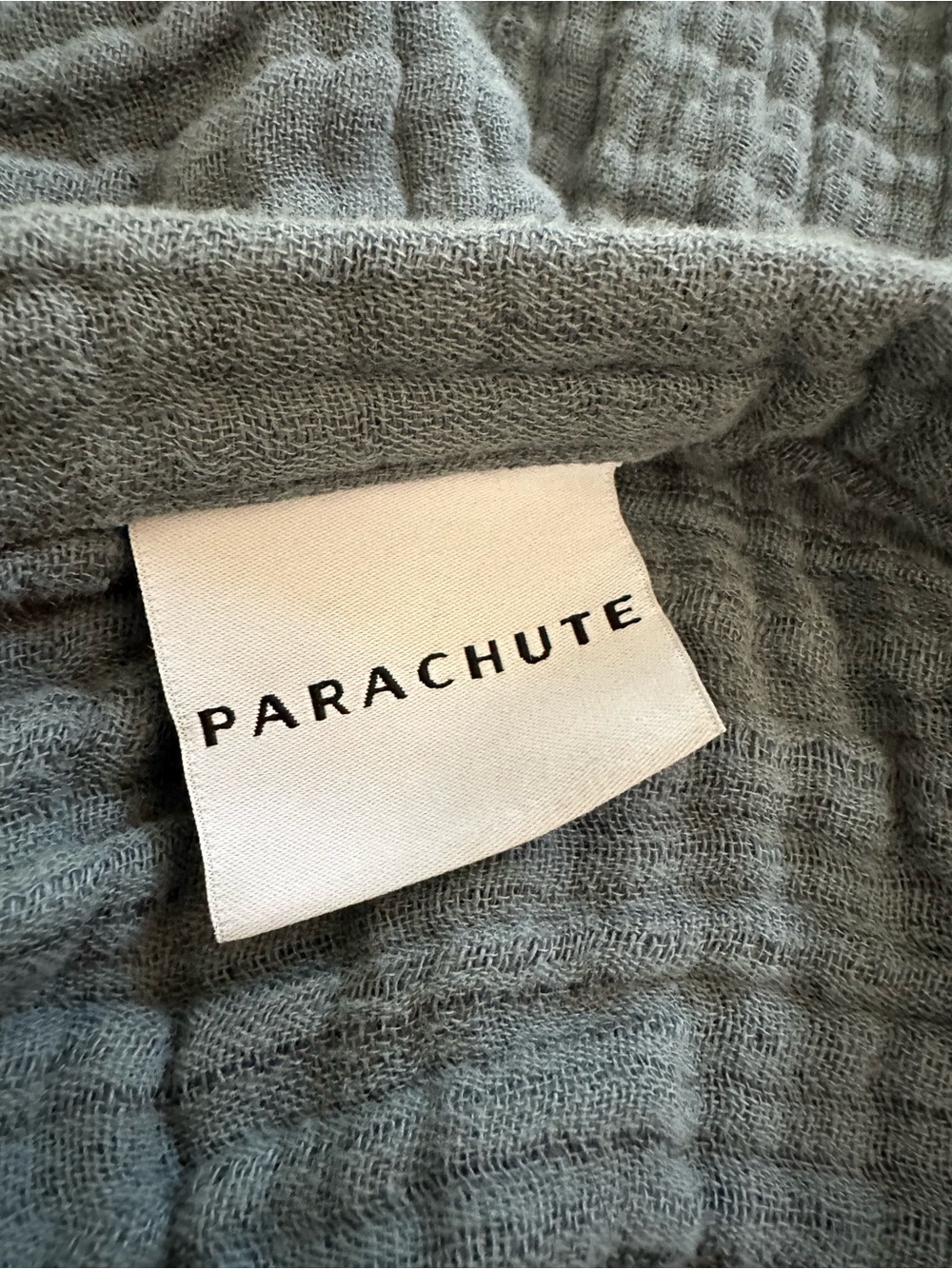 Parachute Cloud Linen Gauze Throw - Slate King Size - Picture 3 of 4